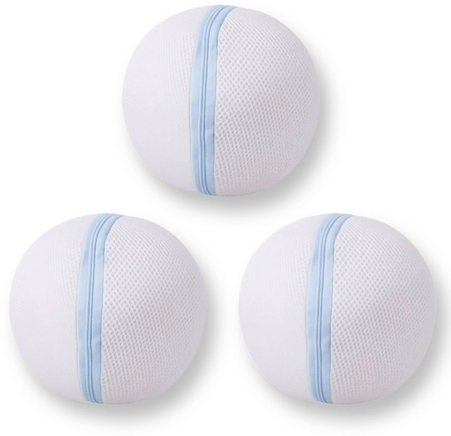 버라인 고급 변형방지 원형 속옷 브래지어 세탁망 3P 세트, 화이트, 1개