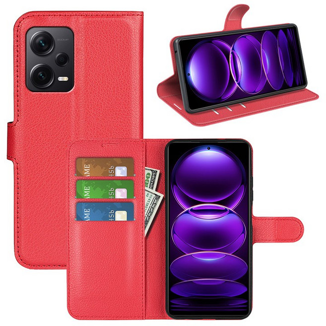 샤오미 레드미 노트 12 프로 플러스 5G 전용 지갑 카드 지폐 수납 다이어리 케이스