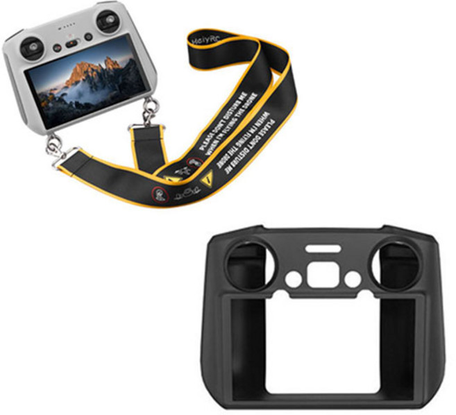 [특가] make speed DJI RC2 실리콘케이스+넥스트랩, 1세트, 블랙