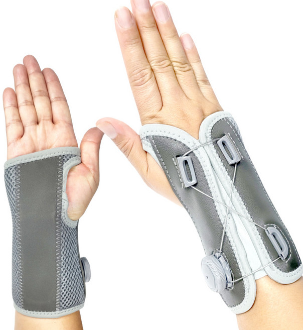 미소라인F 다이얼 손목보호대 아대 알루미늄 고정 반깁스 손목고정, 1개