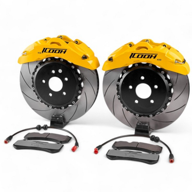 고품질 6피스톤 브레이크 캘리퍼 키트(330 355 디스크 포함) BMW 메르세데스-벤츠 아우디 17 18인치 휠용, 04 Brake Disc