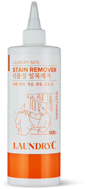 런드리씨 커피 와인 맥주 음료수 과즙 간장 풀물 식물성 얼룩제거제 탄닌, 1개, 500ml