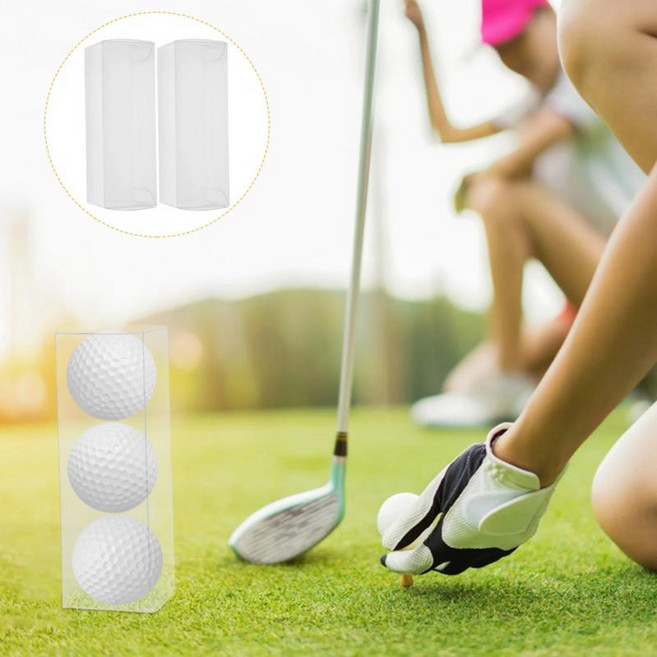 골프 공 포장 상자 창조적 투명 케이스 보관 실내 야외 사용 청소하기 컴팩트 사이즈, 1개, 기본