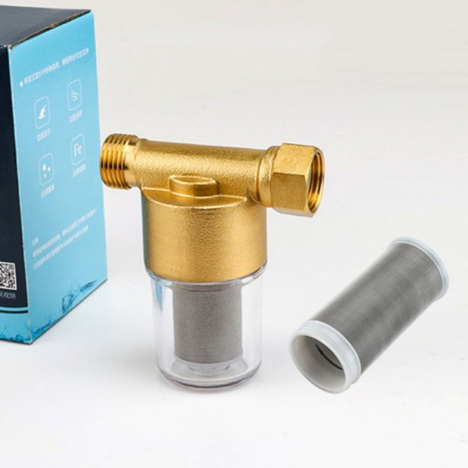 1pc W22 순수 구리 튜브 Fiter 전기 온수기 세탁기 용 필터 정원 RV