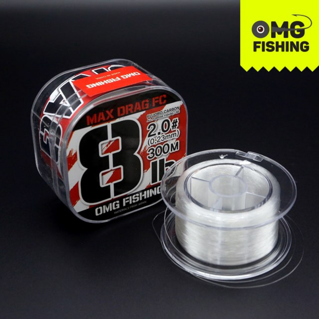 오마이갓피싱 맥스드랙 FC 300m 150m 카본라인 쇼크리더 낚시줄