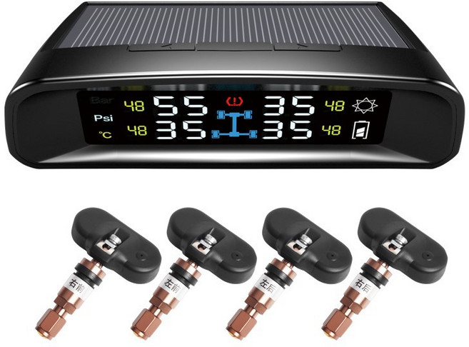 智炫 TN402 胎壓偵測器 汽車胎壓監測, 1個, 彩色螢幕 + 胎內式