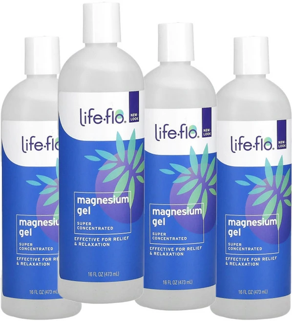 라이프플로 마그네슘 젤, 473ml, 4개 - 쿠팡