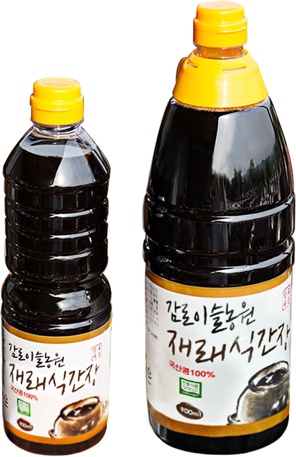 (감로이슬농원) 100% 국산콩 전통 재래식 조선 집 간장(5년 숙성), 900ml, 1개