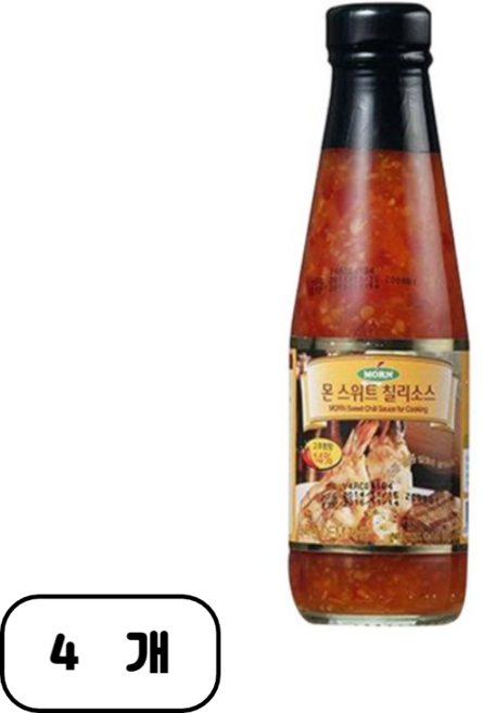 MORN 스위트 칠리소스, 240ml, 4개