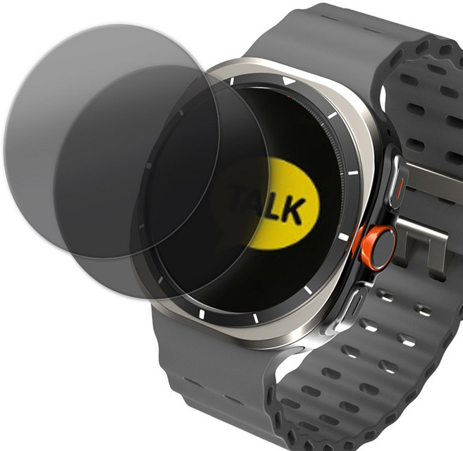 렉스 이지스틱 갤럭시 워치 사생활 강화유리 액정보호필름, 1박스, 블랙