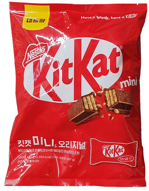 KitKat 미니 오리지널 초코바 53p, 477g, 1개