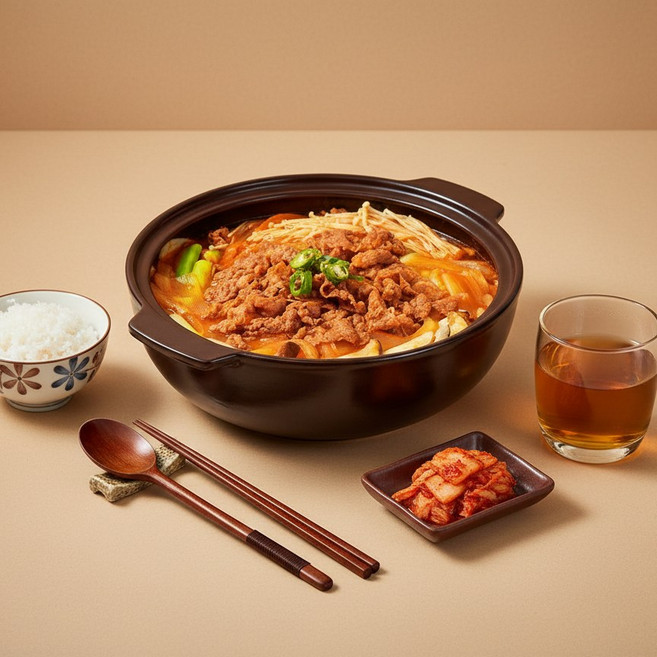 HSGFOOD 소고기 짜글이 풍성한 고기와 신선한 야채가 가득한 원팩 구성 한 팩으로 해결하는 밀키트, 3개, 700g