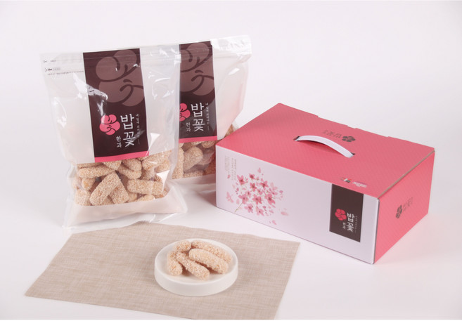 대구광역시우수식품(밥꽃한과) 밥꽃하나 360g / 맛있는 유과 장인한과 부모님 상견례 추석 설 선물 다과, 1개