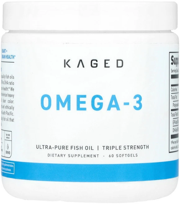 케이지드머슬 오메가3 초순수 피쉬 오일 3배 강도 소프트젤 60정, KGD10775, 1개 - 쿠팡