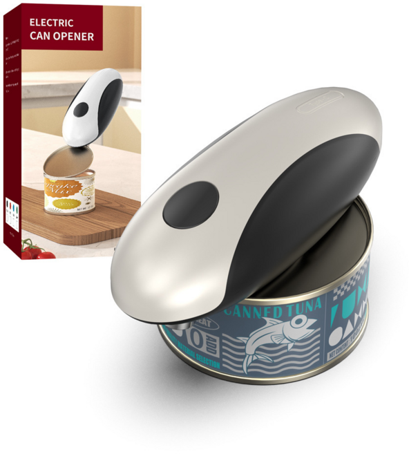 소도구 전동캔따개 전자동 전동병따개 주방공구, 충전타입-블랙, 1개