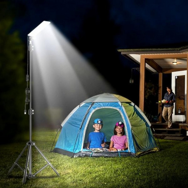 접이식 캠핑 랜턴걸이 거치대 휴대용 LED 조명 세트 야간 낚시 캠핑용품 MRB11901726 마롱방