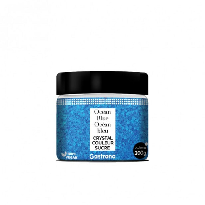 슈가 크리스탈 / 매트 실버 (2mm) / 컬러슈가, 1개, 200g, 오션 블루