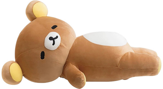 대형 인형 36-72cm 귀여운 만화 캐릭터 릴라쿠마 봉제 수면용 껴안는 베개 소파 쿠션 자동차 인테리어 장식 선물, [03] 72cm, [01] rilakkuma