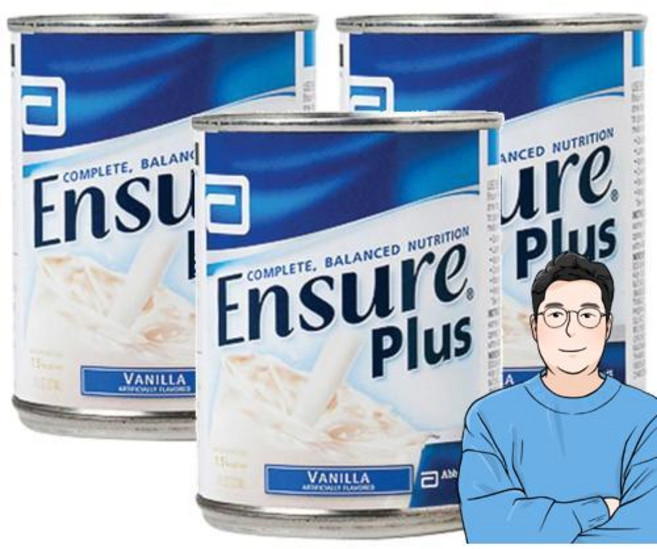 Ensure 엔슈어 플러스 바닐라 액상 리퀴드, 3팩, 237ml
