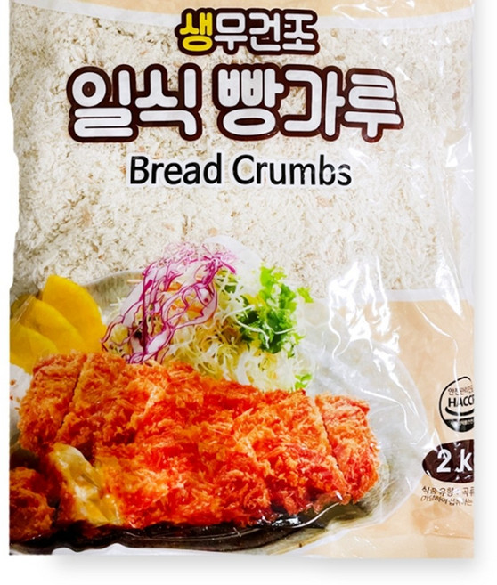 음식점용 튀김 일본식 빵가루 2kg 생선 돈까스용, 1개