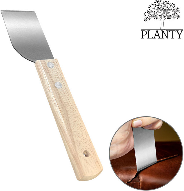 월드크린 우드 가죽 구두 스크래퍼, 1개