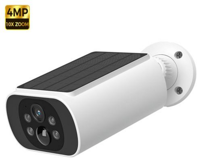 ALEVIO 태양광 보안 CCTV 카메라 WIFI 실외 무선 감시 고화질 소형카메라 초장시간 PIR 스마트 컬러 야간 AI 배터리 2.4G 5Ghz 홈캠, 6)White