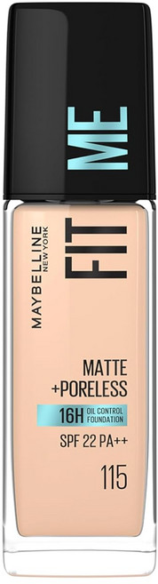 Maybelline Maybelline New York Fit Me Matte Liquid Foundation Shade, Shade 115 Ivory, 1개, 30ml