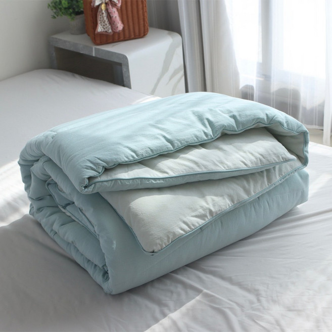 熊棉 舒芙蕾被 可機洗雙面兩色輕盈保暖雲朵被, 開心果醬