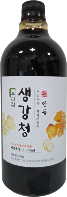 안동 생강청 생강원액 생강차 생강엑기스 우리집생강청, 1L, 1개입, 1개