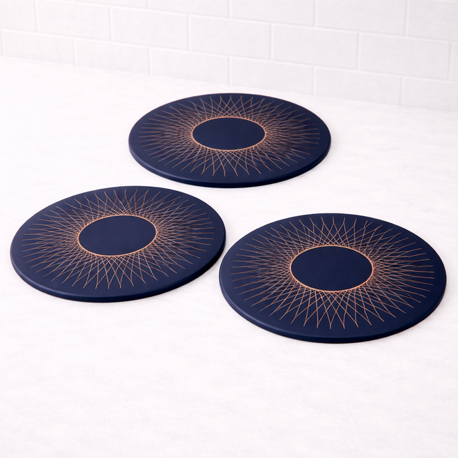 COAPE 300도 내열 인덕션 보호매트, 네이비, 3개