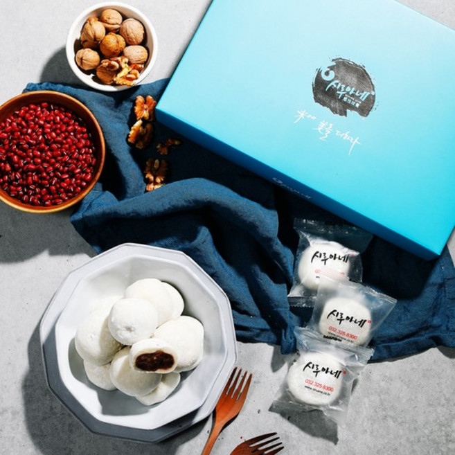 시루아네 찹쌀떡 25개/개별포장/답례떡/떡선물세트/간식/디저트, 1