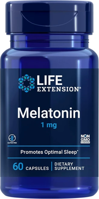 라이프 익스텐션 멜라토닌 1mg 60캡슐, 60개입 (1팩), 1개 - 쿠팡