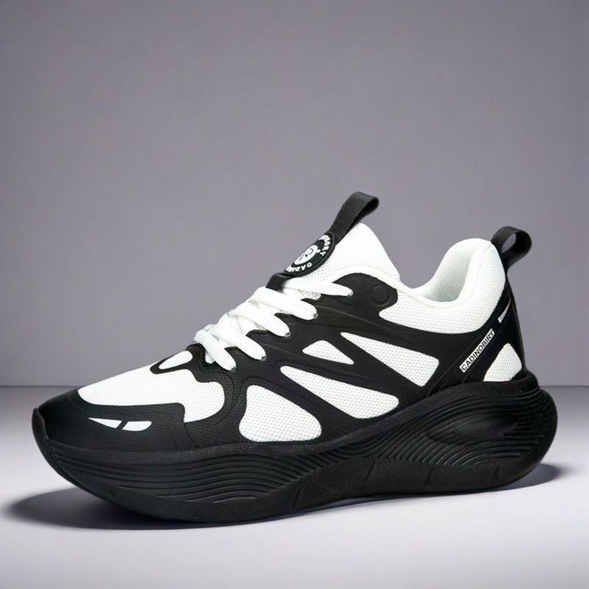 JLVJ 남자 편안한 스니커즈 남성 헬스 운동화 패션 통기 초경량 러닝화