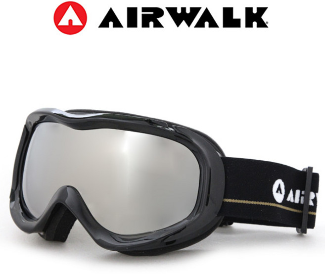 에어워크 성인용 고글 AW-1200M, black silver, 1개
