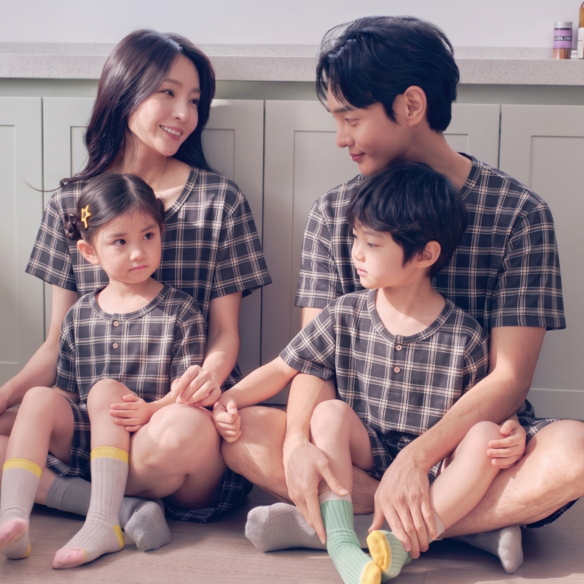 별별모아 여름 가족 커플 냉장고잠옷 냉감 파자마 홈웨어 빅사이즈 패밀리