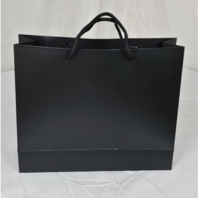 호야몰 무광코팅종이쇼핑백 두꺼운(230g) 다양한 색상 주문제작/인쇄가능 선물용, 10개, 검정(블랙)