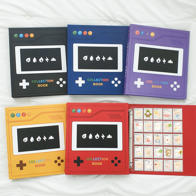 설렘쿵 띠부띠부씰 앨범 포켓몬 띠부실 스티커 북 도감 씰북, 세트) 퍼플 씰북(속지7장포함), 속지추가 안함