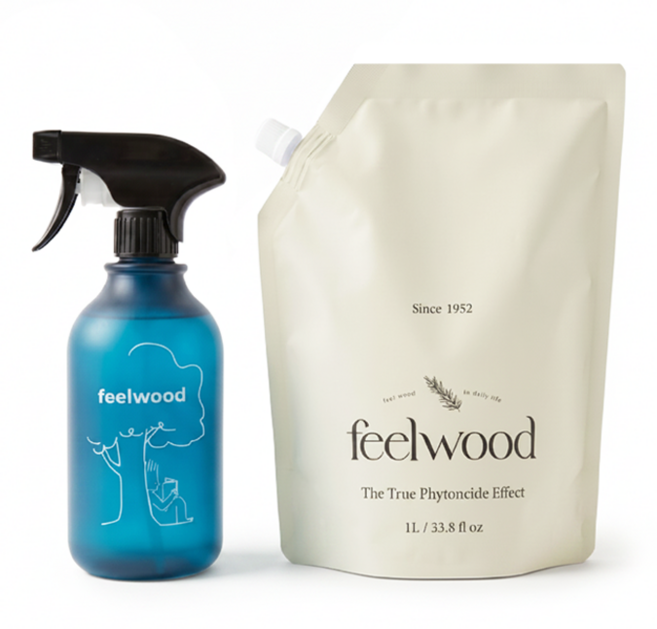 필우드 피톤치드 편백 안전한 탈취제 미국/프랑스/독일 인증 리필형, 1개, 1L