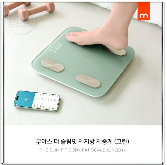 코스트코 무아스 체중계 1P 더슬림핏 스마트 체성분 측정 전용앱 가정용 집들이 선물, 코스트코 무아스 체중계 스마트 체성분 측정 1P