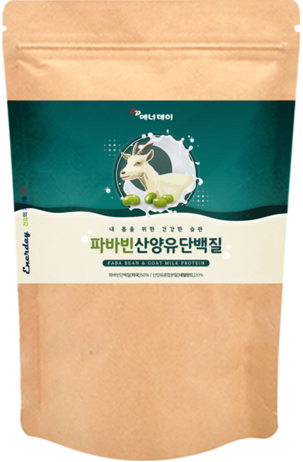 에너데이 파바빈산양유단백질150g 19종혼합유산균Q 락토페린 아미노산 미네랄 그린커피빈, 1개, 150g