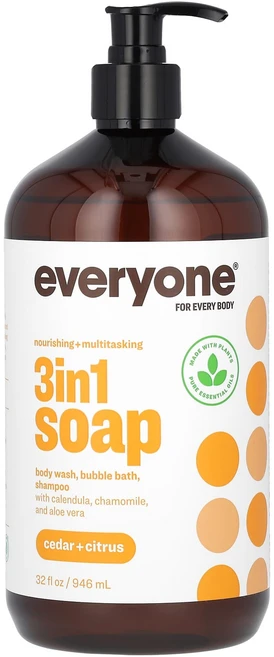 Everyone 3 in 1 비누 시더 + 시트러스 946ml(32fl oz), Everyone3in1비누시더시트러스946ml32flo, 1개, 946ml - 쿠팡