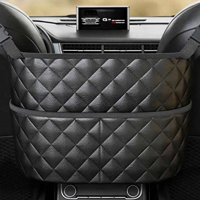 리노아 센터콘솔 정리함 차량용 멀티 수납함 운전석과 조수석 사이 수납정리함, 블랙, 1개