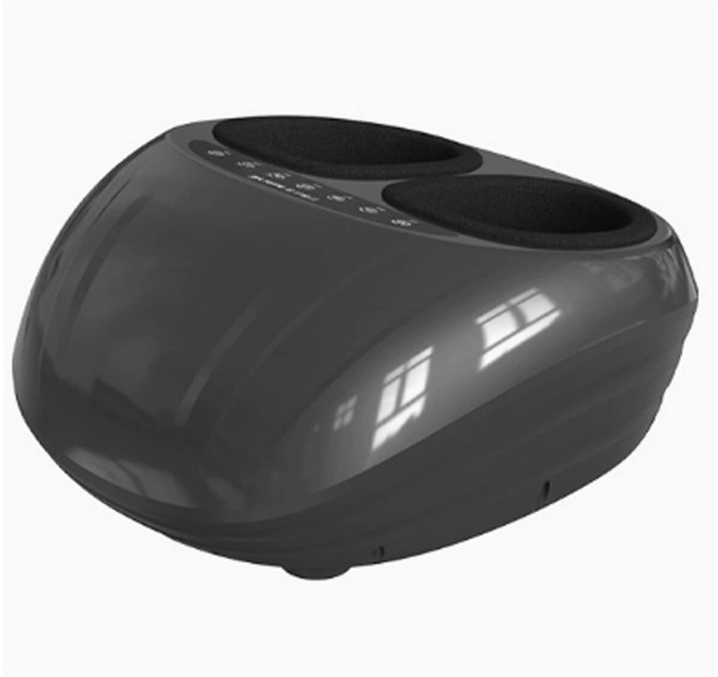 足部按摩機，氣壓揉捏，恆溫熱敷，多種模式, 黑色, （旗艦款-遙控操控）