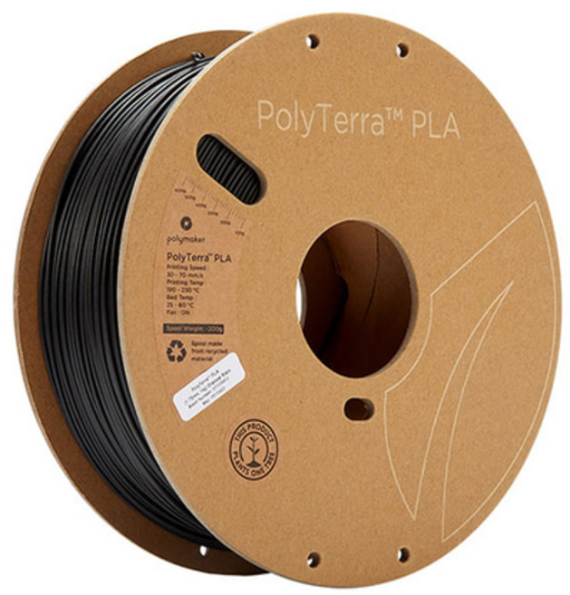 Polymaker 3D 프린터 PolyTerra PLA 필라멘트 Black (1Kg), PolyTerra PLA 필라멘트 Blace
