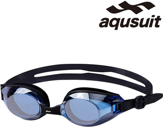 국내생산 아퀴스트 김서림방지 안티포그 미러코팅 물안경 성인 수경 TG-3000MR, 블루블랙, 1개