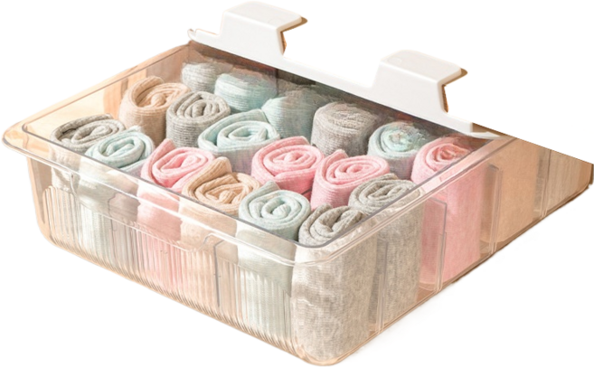 일체형 양말 속옷 수납함 칸막이 다용도 수납 정리함 수납 상자, 15칸 양말 전용