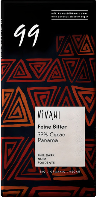 비바니 유기농 다크 99% 초콜릿, 80g, 1개