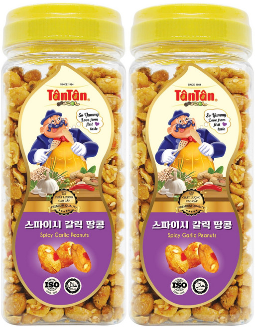 탄탄 스파이시 갈릭 땅콩, 2개, 260g