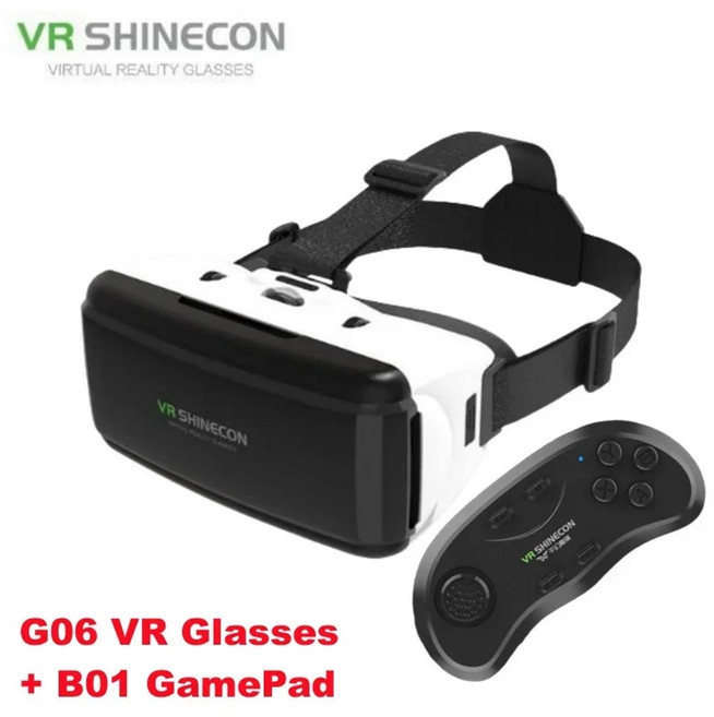 가상현실 VR안경 IMAX 3D 헬멧 게임 조이스틱 지원, G06 VR-B01 Gamepad, CHINA, 1개