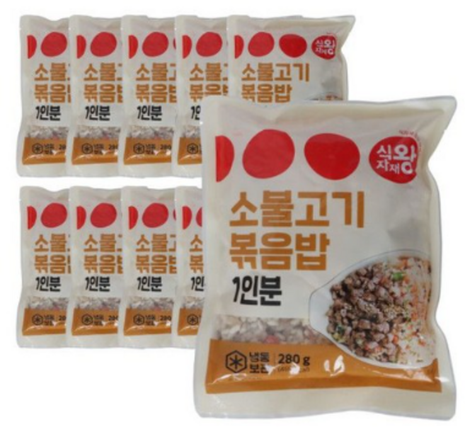 식자재왕 소불고기 볶음밥, 20개, 280g